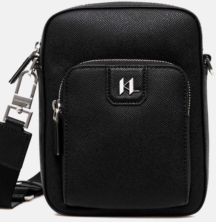 Malá taška Karl Lagerfeld K/MONOGRAM čierna farba, A1M30097