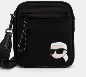 Malá taška Karl Lagerfeld K/IKON čierna farba, A1M30402