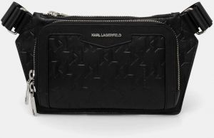 Kožená taška Karl Lagerfeld K/LOOM čierna farba, A1M30004