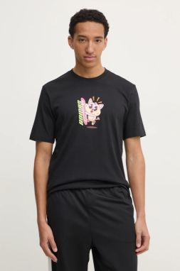 Tričko adidas Originals Q12 TS KAWAII pánske, čierna farba, s potlačou, JP2675