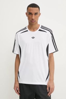 Tričko adidas Originals TEAMGEIST TEE pánske, biela farba, s nášivkou, JP1113