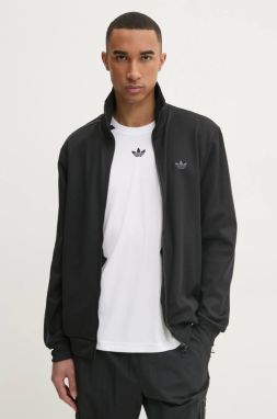 Mikina adidas Originals BB TT pánska, čierna farba, s nášivkou, JC7417