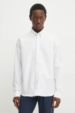Košeľa Les Deux pánska, biela farba, regular, s golierom button-down, LDM410193