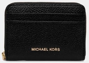 Kožená peňaženka MICHAEL Michael Kors dámska, čierna farba, 32T4GJ6Z5L
