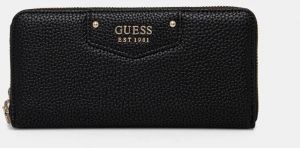 Peňaženka Guess ECO BRENTON dámska, čierna farba, SWVG83 90146