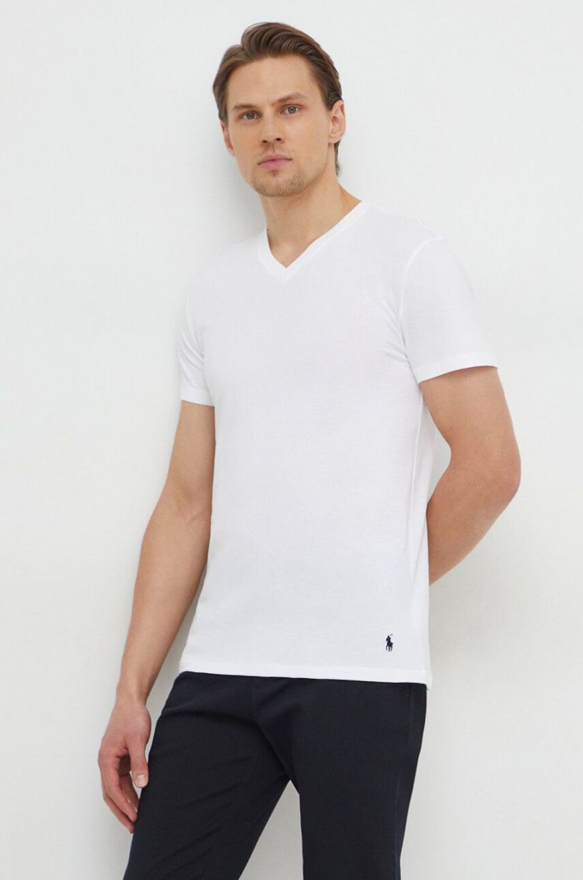 Bavlnené tričko Polo Ralph Lauren 3-pak pánske, melanžové, 714936903