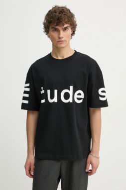 Tričko Études Studio pánske, čierna farba, s potlačou, H24MMTSH132