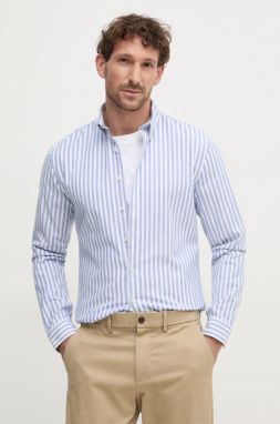 Košeľa Lindbergh pánska, regular, s golierom button-down, 30-203536