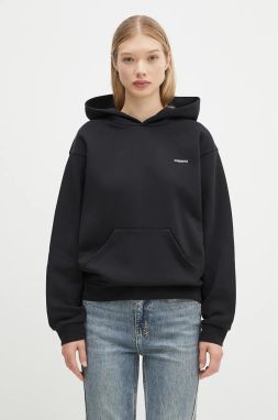 Mikina Coperni Logo Hoodie dámska, čierna farba, s kapucňou, s potlačou, COPJS15523