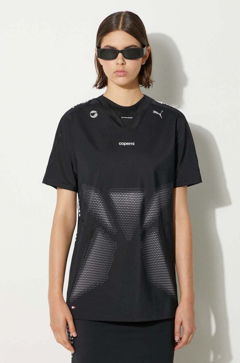 Tričko Coperni PUMA x COPERNI Football Jersey dámske, čierna farba, 62798201