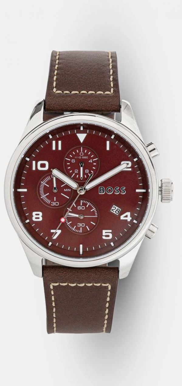 Hodinky Hugo Boss pánske, hnedá farba, 1513988