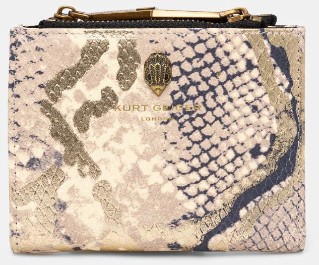 Kožená peňaženka Kurt Geiger London dámska, zlatá farba, 9342066719
