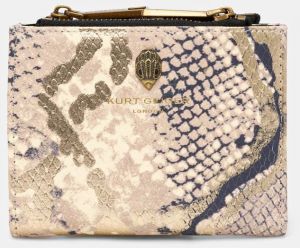 Kožená peňaženka Kurt Geiger London dámska, zlatá farba, 9342066719