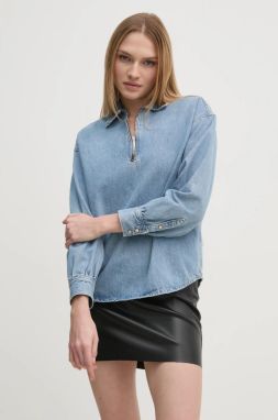 Riflová blúzka Pepe Jeans NOVA dámska, jednofarebná, PL304985