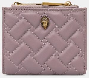 Kožená peňaženka Kurt Geiger London dámska, fialová farba, 4166595109