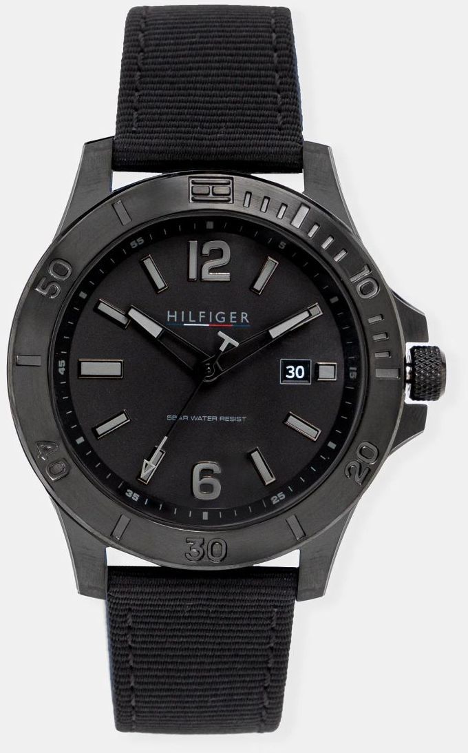 Hodinky Tommy Hilfiger pánske, čierna farba, 1791993
