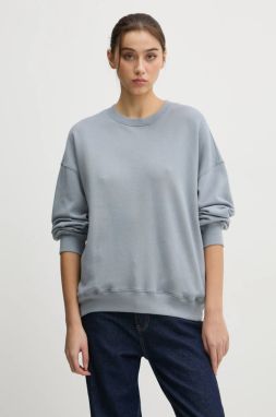 Mikina Hollister Co. dámska, šedá farba, s kapucňou, s nášivkou, KI352-4218