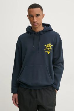 Mikina adidas Originals Q12 TS HOOD BU pánska, tmavomodrá farba, s kapucňou, s potlačou, JN5694