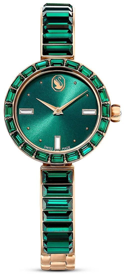 Hodinky Swarovski MATRIX dámske, zelená farba, 5690808
