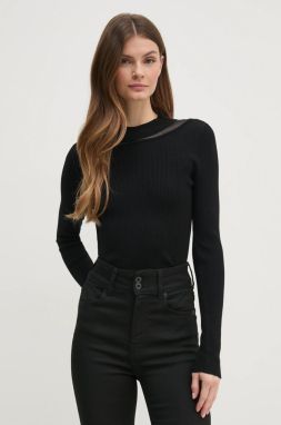 Sveter Dkny dámsky, čierna farba, tenký, P4KSBT83