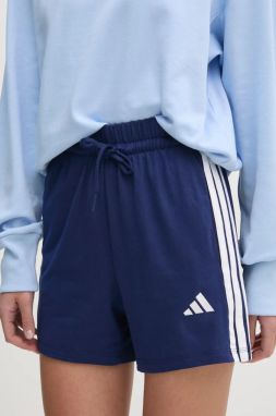 Šortky adidas Essentials dámske, vzorované, stredne vysoký pás, JD0913