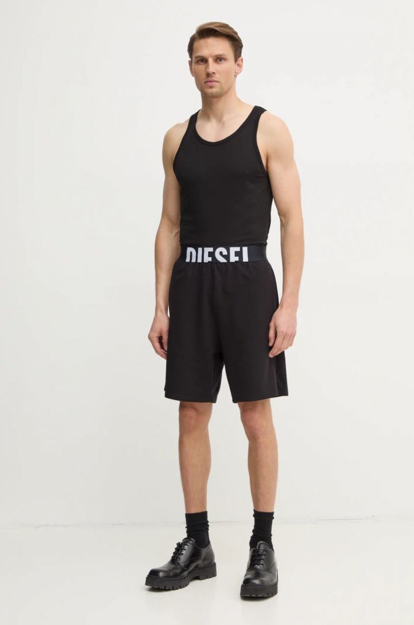 Šortky Diesel DYLAN-D-POP SHORTS pánske, čierna farba, A17684.0DCBK
