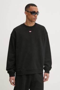 Mikina Diesel S-BOXT-D SWEAT-SHIRT pánska, čierna farba, jednofarebná, A14903.0GEAD