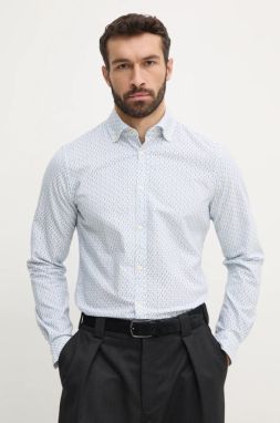 Bavlnená košeľa Joop! pánska, biela farba, regular, s golierom button-down, 30044861