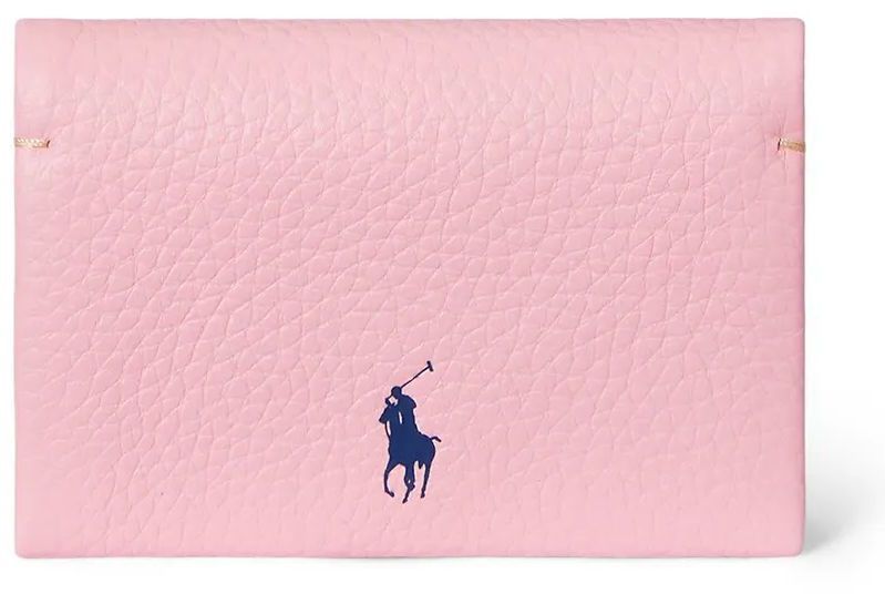 Kožená peňaženka Polo Ralph Lauren dámska, ružová farba, 427949873