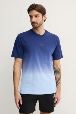 Bavlnené tričko adidas ALL SZN Dip Dye pánske, vzorované, JJ3697