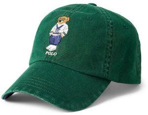 Bavlnená šiltovka Polo Ralph Lauren zelená farba, s nášivkou, 710963778