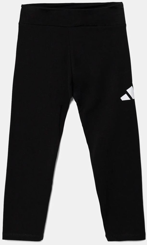 Legíny adidas Essentials dámske, čierna farba, s potlačou, JH1182
