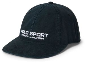 Bavlnená šiltovka Polo Ralph Lauren čierna farba, s nášivkou, 710968733