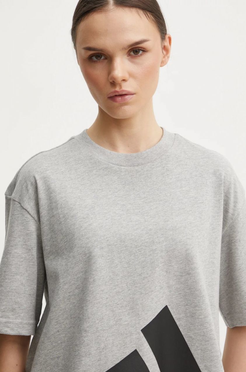 Tričko adidas Essentials dámske, šedá farba, JG8738