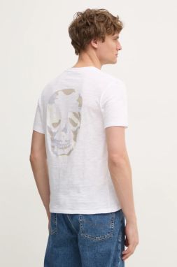 Bavlnené tričko ZADIG&VOLTAIRE pánske, biela farba, jednofarebné, JMTS01708
