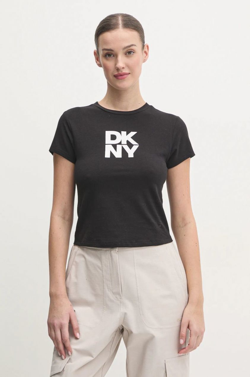 Tričko Dkny dámske, čierna farba, DP5T1112