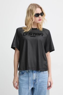 Tričko G-Star Raw dámske, čierna farba, D25073-D711