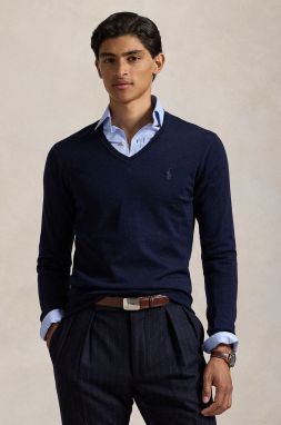 Vlnený sveter Polo Ralph Lauren RWS-Longsleeve pánsky, tenký, 710946142