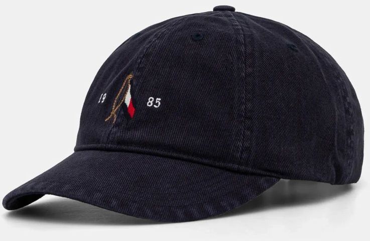 Šiltovka Tommy Hilfiger tmavomodrá farba, jednofarebná, AM0AM13348