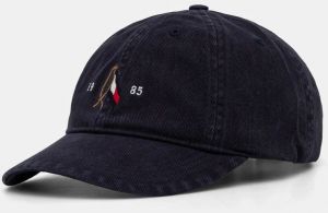 Šiltovka Tommy Hilfiger tmavomodrá farba, jednofarebná, AM0AM13348