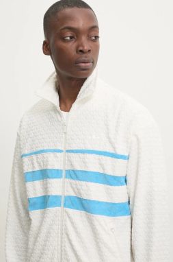 Mikina adidas Originals Q12 MONOGRAM T pánska, béžová farba, vzorovaná, JP4420