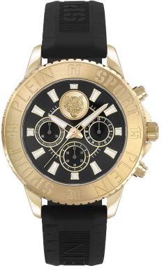 Hodinky PLEIN SPORT Glam Chrono pánske, čierna farba, PSMEA0224