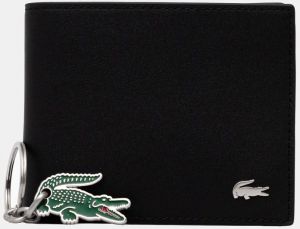 Peňaženka + kľúčenka Lacoste pánska, čierna farba, NH4860FG