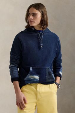 Bavlnená mikina Polo Ralph Lauren pánska, s kapucňou, jednofarebná, 710958243