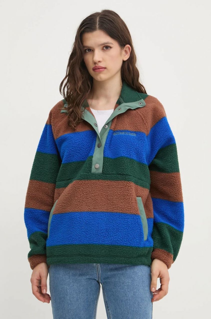 Fleecová mikina Quiksilver Half Zip Polar viac farieb, vzorovaná, EQYFT05000