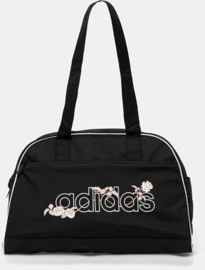 Taška adidas W FLOWER B BAG čierna farba, JF8560