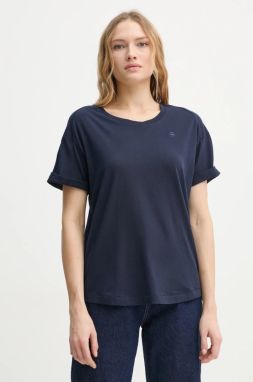 Bavlnené tričko G-Star Raw dámsky, tmavomodrá farba