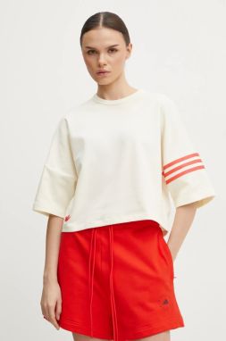 Tričko adidas Originals Neuclassics dámske, béžová farba, JI8512