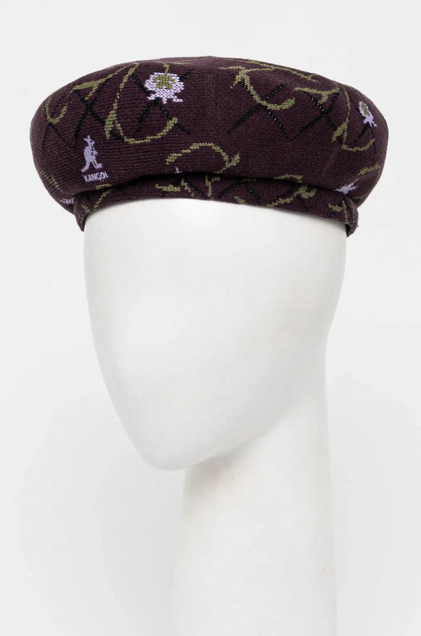 Baretka s prímesou vlny Kangol TAPESTRY JAX bordová farba, K3712.DF554