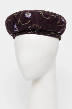 Baretka s prímesou vlny Kangol TAPESTRY JAX bordová farba, K3712.DF554